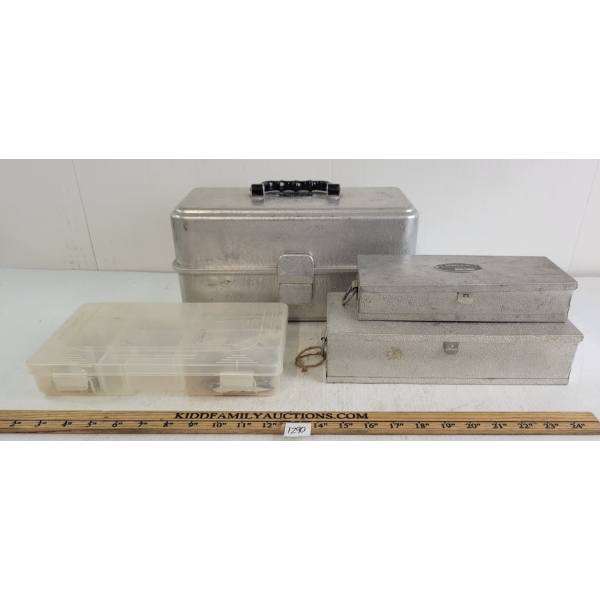 LOT OF 4 - TACKLE BOXES & KITS W/ CONTENTS