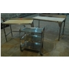 Image 1 : LOT OF 3 - STAINLESS WORK BENCHES