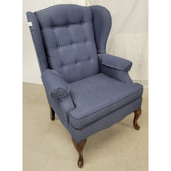 UPHOLSTERED WINGBACK CHAIR