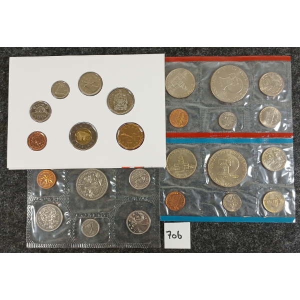 LOT OF 4 - 1976 U.S. & 1970-2010 CDN PROOF SETS