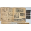 Image 1 : LOT OF 4 - WWII SCRAPS BOOK & LEAD STAMPS