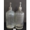 Image 2 : LOT OF 2 - HAMMERS & L. LUBIN NEW YORK - CLEAR ACID-ETCHED - SELTZER BOTTLES
