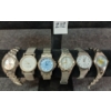 Image 1 : LOT OF 6 - SILVER TONED WATCHES - INCL LANCOME, GUESS, TIMEX, ETC