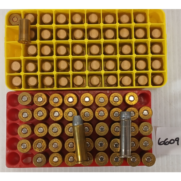 AMMO / BLANKS: 45X MIXED .38 SPL - 130GR - RNFP RELOADS / 48X CIL .38 S&W BLANKS
