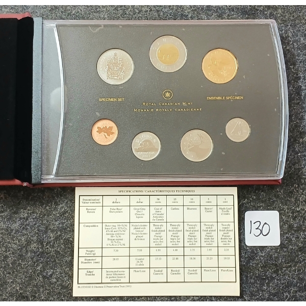 2011 RCM SPECIMEN SET