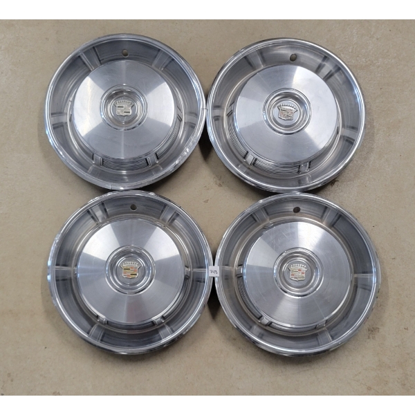 LOT OF 4 - 1960'S CADILLAC HUB CAPS