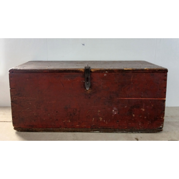CARPENTER'S TOOL CHEST W/ FORGED HARDWARE