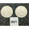 Image 2 : LOT OF 2 - 1963 CDN SILVER DOLLARS - VOYAGEUR 