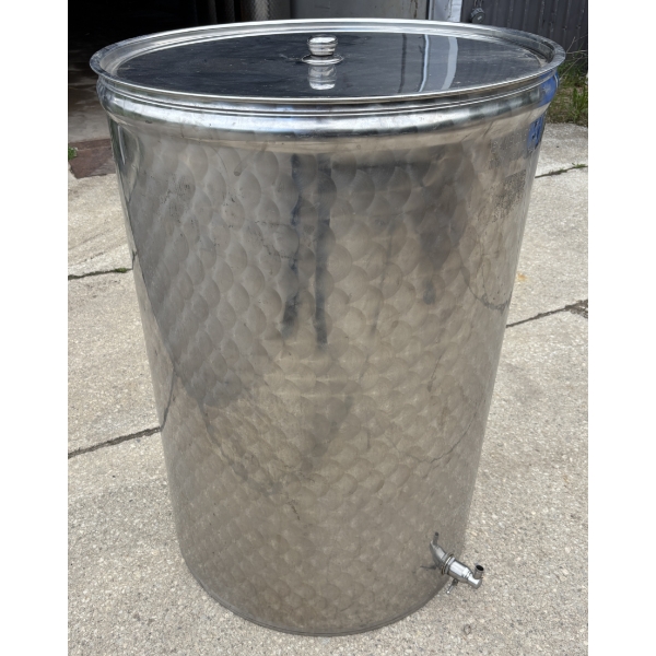 400 L STAINLESS STEEL BARREL W/ SEALING LID