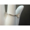 Image 2 : STERLING & MOISSANITE SOLITAIRE RING W/ CERTIFICATE