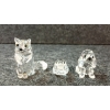 Image 5 : LOT OF 3 - SWAROVSKI BIRD, CAT & DOG CRYSTAL FIGURINES