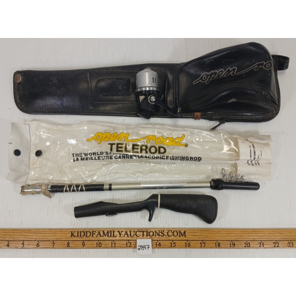 LOT OF 2 - OPEN ROAD TELEROD & CASE