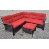 ALL-WEATHER PATIO FURNITURE W/ OTTOMAN - RATTAN 