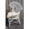 Image 8 : ROCOCO STYLE WICKER PATIO CHAIR W/ CUSHION