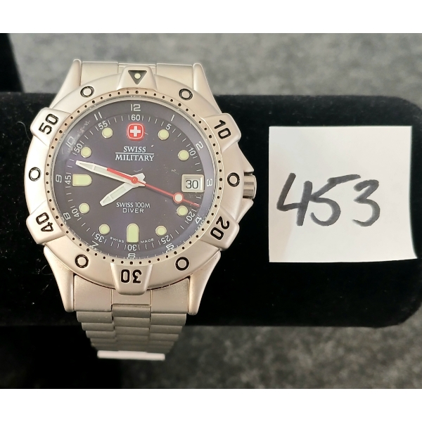 SWISS MILITARY 100M DIVER WRISTWATCH