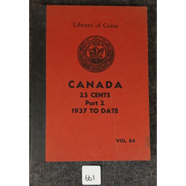 1937-1965 CDN 25 CENT COIN BOOK 