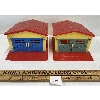 Image 4 : LOT OF 2 - RENEWAL TOY CAR GARAGES W/ CARS 