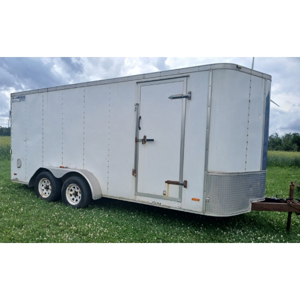 OLDER 16FT ENCLOSED TRAILER - NEEDS TLC