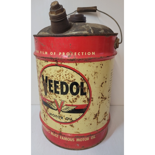 VEEDOL MOTOR OIL CAN - 5GAL