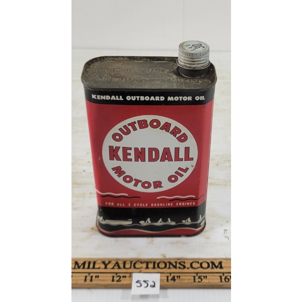 KENDALL OUTBOARD MOTOR OIL CAN