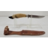 Image 1 : SOLINGEN HUNTING KNIFE W/ DEER FOOT HANDLE