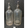 Image 2 : LOT OF 2 - THE UNION SODA MFG. & ISAAC MERKEL & SON - CLEAR ACID-ETCHED - SELTZER BOTTLES