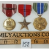 Image 1 : LOT OF 3 - U.S. GOOD CONDUCT, MILITARY ACHIEVEMENT & HEROIC ACHIEVEMENT MEDALS