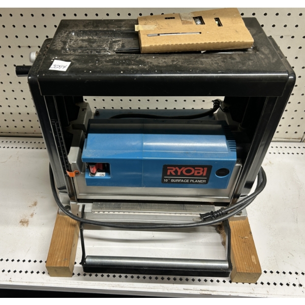 RYOBI SURFACE PLANER - 10 INCH - W/ SPARE BLADES - WORKING