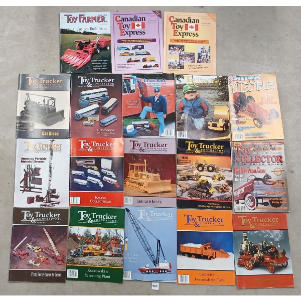 LOT OF 18 - TOY TRUCKER & CONTRACTOR MAGAZINES