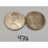 Image 2 : LOT OF 2 - CDN SILVER DOLLAR PCS - INCL '66 & '67