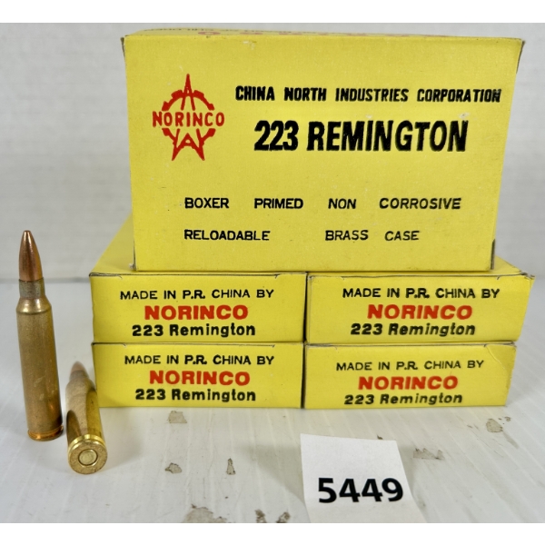AMMO: 100X NORINCO .223 REM - FMJ