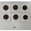 Image 2 : LOT OF 6 - 1881 & 1901 CDN LARGE CENTS