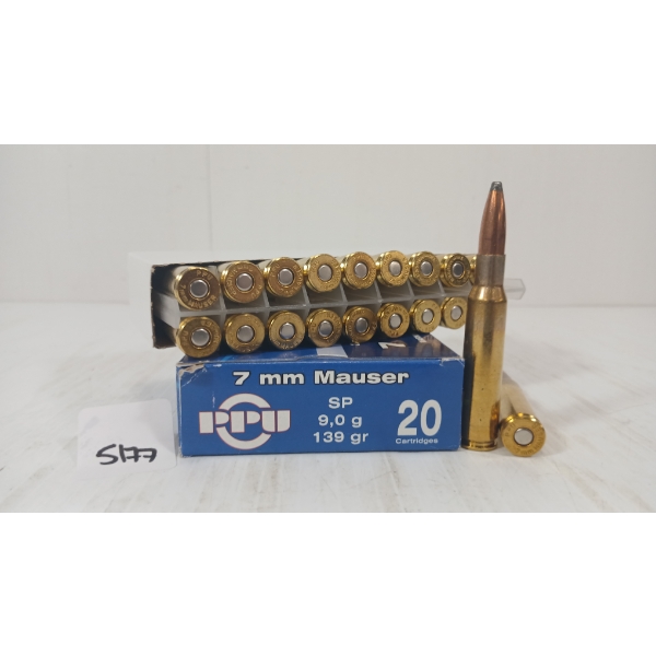 AMMO: 20X PPU 7MM MAUSER - 139GR - SP