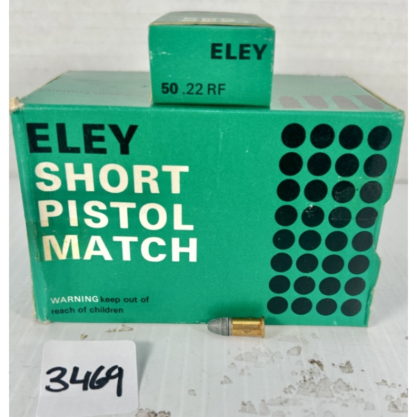 AMMO: 500X ELEY .22 SHORT LRN 