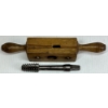 Image 4 : ENGLISH VICTORIAN STEEL / BOXWOOD SCREW BOX & TAP 