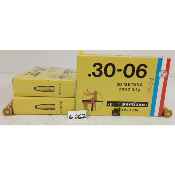 AMMO: 60X PRVI 30-06 - 150GR SP
