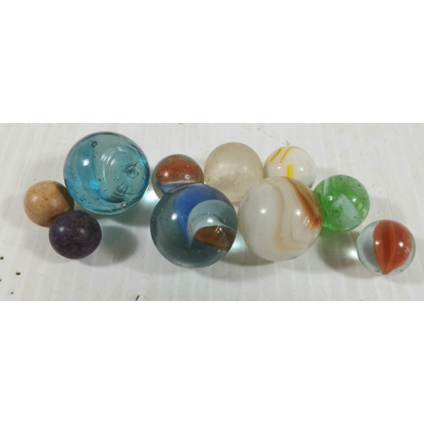 QTY OF COLLECTIBLE MARBLES - 1.5LBS 
