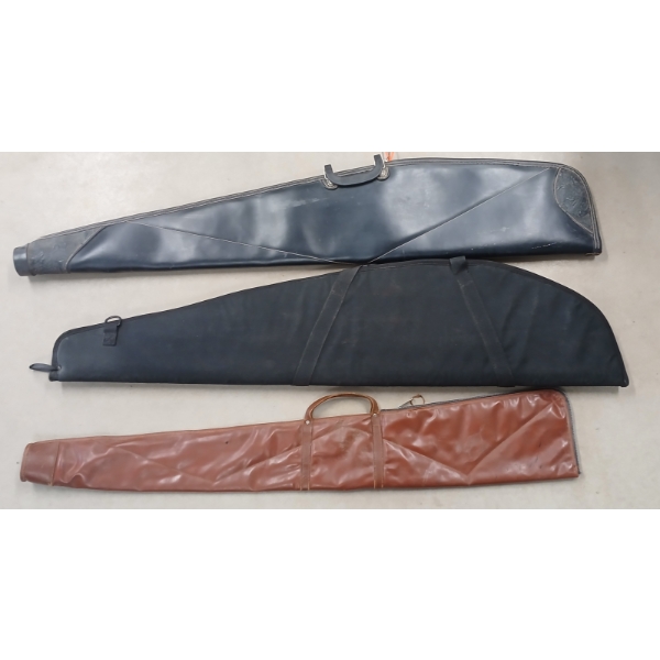 LOT OF 6 - SOFT GUN CASES - INCL BUCHEIMER, SHAKESPEARE, ETC - SEE ALL PICS