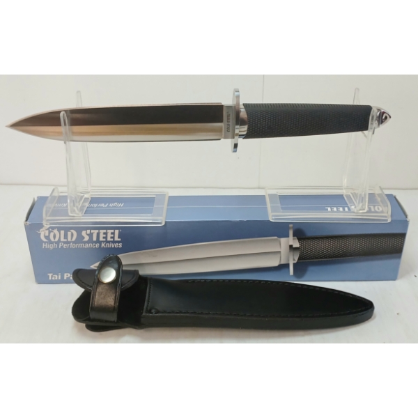 COLD STEEL TAI PAN KNIFE W/ LEATHER SHEATH