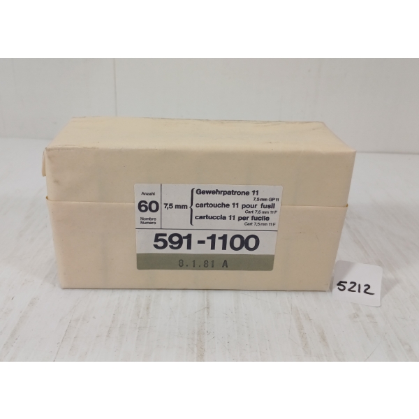 AMMO: QTY OF 7.5XSS SWISS - SEALED