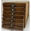 Image 2 : OAK HARDWARE STORAGE DRAWER SET