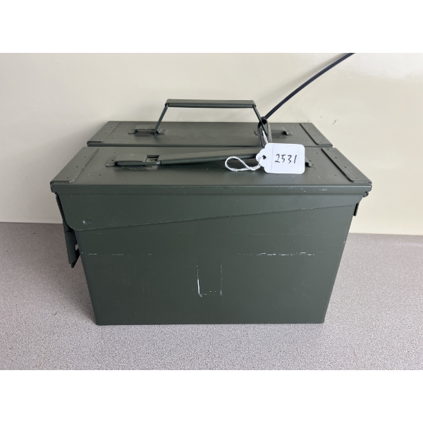 LOT OF 2 - NEW METAL AMMO CANS 