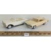 LOT OF 2 - 1959 PLYMOUTH FURY & FORD GALAXIE 500 DEALERSHIP MODEL PROMO CARS