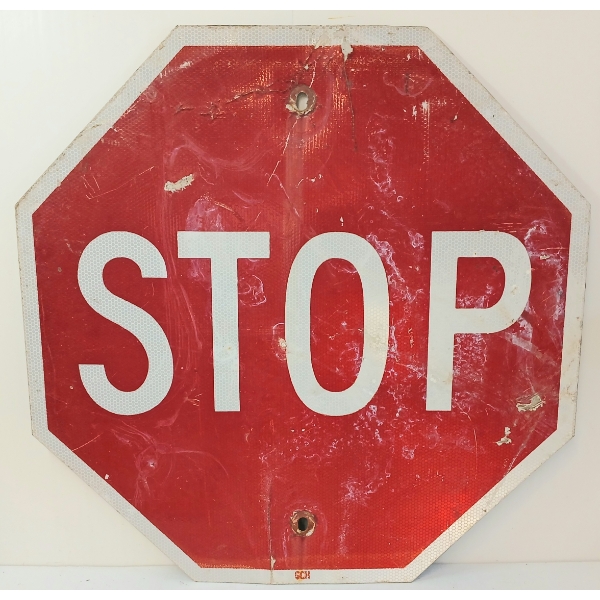 STOP SIGN - SINGLE SIDED METAL