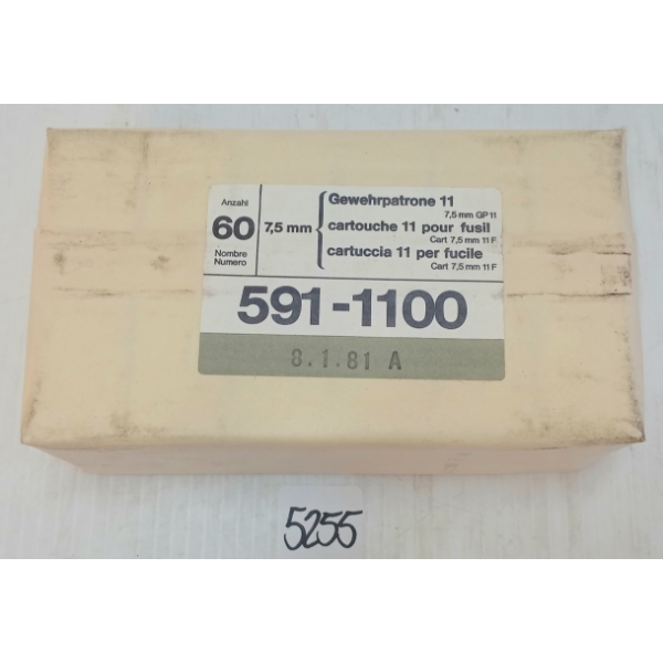 AMMO: QTY OF 7.5XSS SWISS - SEALED