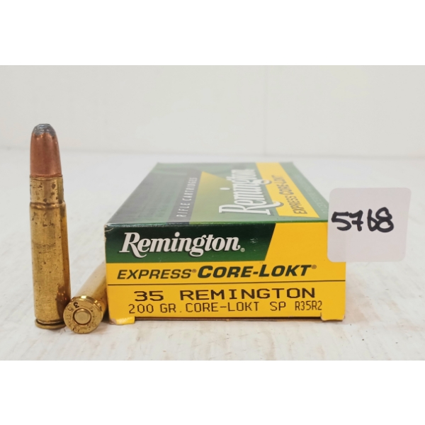 AMMO: 20X REMINGTON EXPRESS CORE-LOKT .35 REM - 200GR - SP