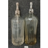 Image 3 : LOT OF 2 - NEHI BOTTLING CO & ABBOT'S TASMANIA - CLEAR ACID-ETCHED - SYPHON & SELTZER BOTTLE