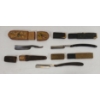 Image 2 : LOT OF 4 - STRAIGHT RAZORS & CASE - INCL ARTRACO