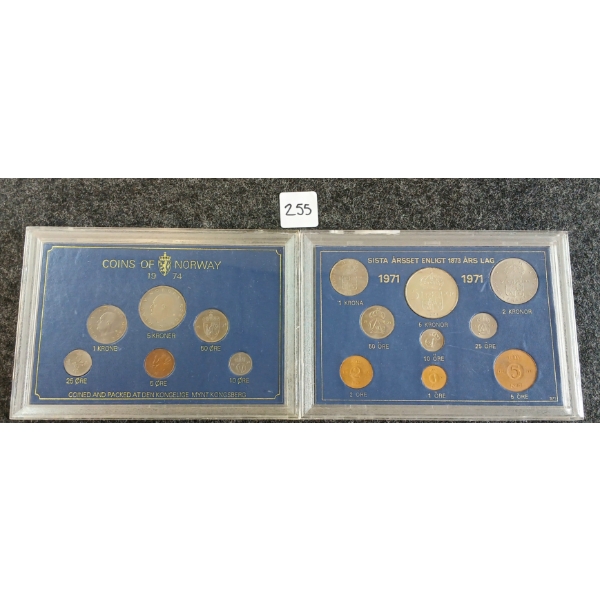 LOT OF 2 - 1971 & 1974 CONIAGE OF NORWAY SETS