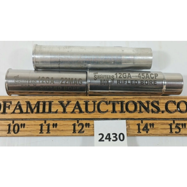 LOT OF 3 - 12GA CHAMBER ADAPTERS